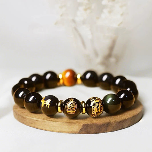 Zodiac Obsidian Bracelet