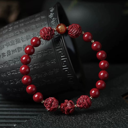 Zodiac Cinnabar Bracelet